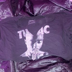 Vintage 2pac tour crop top.